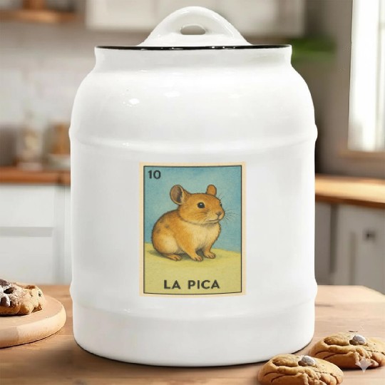 LA PICA - THE ROCK RABBIT - LA LOTERÍA Ceramic Cookie Jars