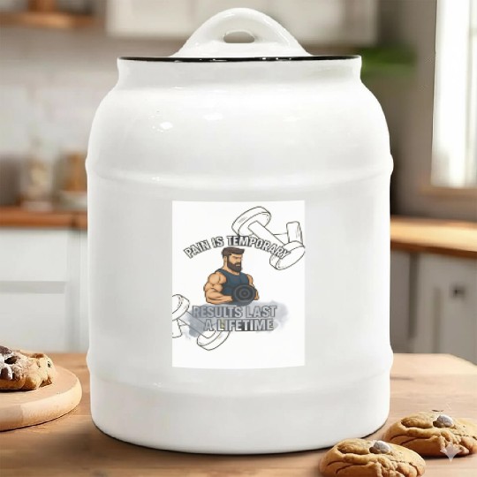 Fitness Gym Ceramic Cookie Jars Design