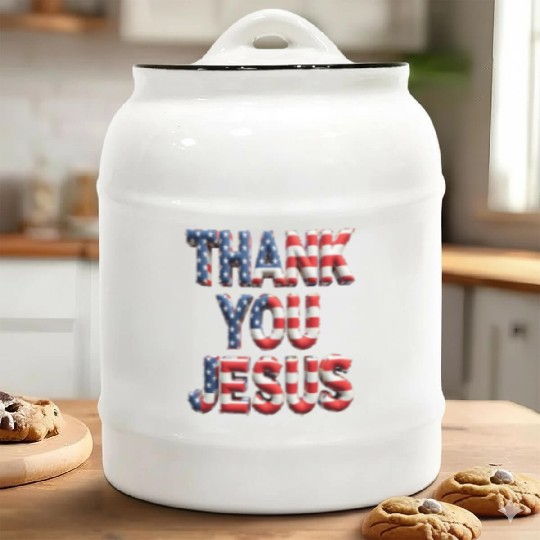THANK YOU JESUS Ceramic Cookie Jars