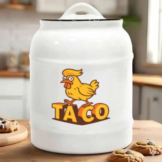TACO – Trump Always Chickens Out Ceramic Cookie Jars