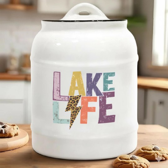 Lake Life bolt Ceramic Cookie Jars