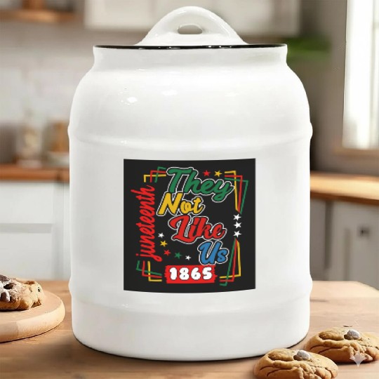 Juneteenth They Not Like Us 1865 Ceramic Cookie Jars