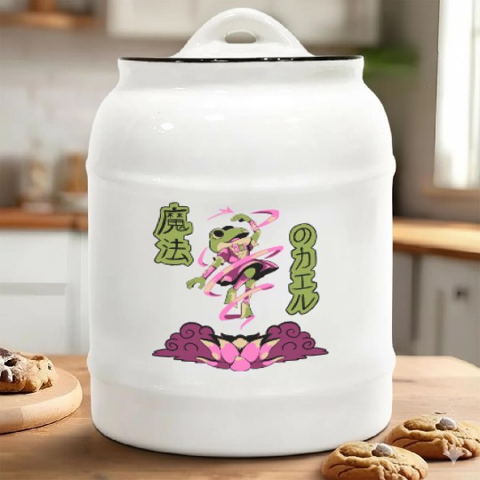 Magical Frog Ceramic Cookie Jars