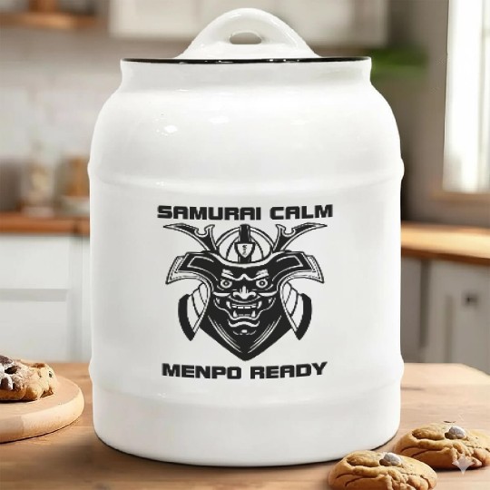 Samurai Calm – Menpo Ready Ceramic Cookie Jars