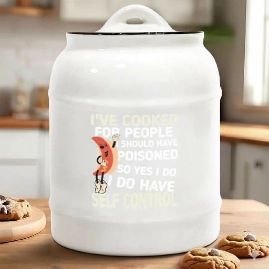 Cooking quotes humorous Ceramic Cookie Jars
