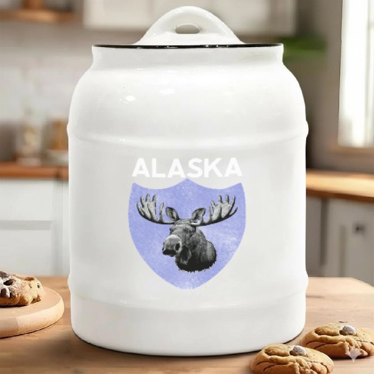 moose alaska nature lover Ceramic Cookie Jars