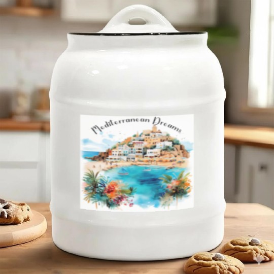 Mediterranean Dreams Ceramic Cookie Jars
