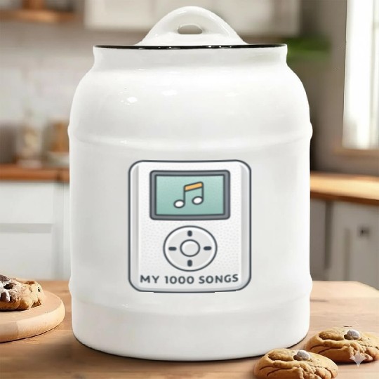 My 1000 Songs MP3 Player Retro 2000s Y2K Ceramic Cookie Jars