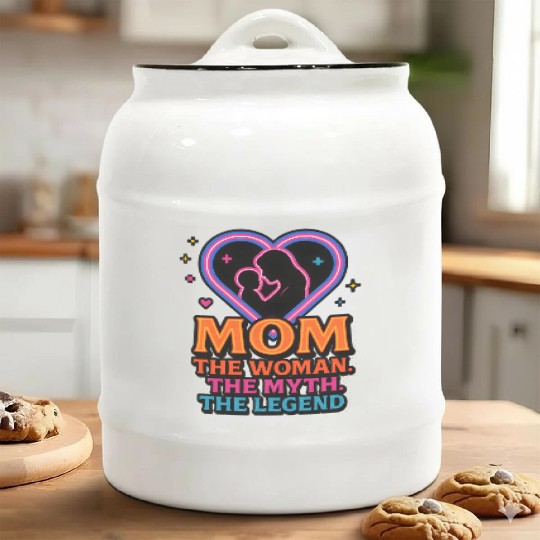 The Mom. The Myth. The Legend. Ceramic Cookie Jars