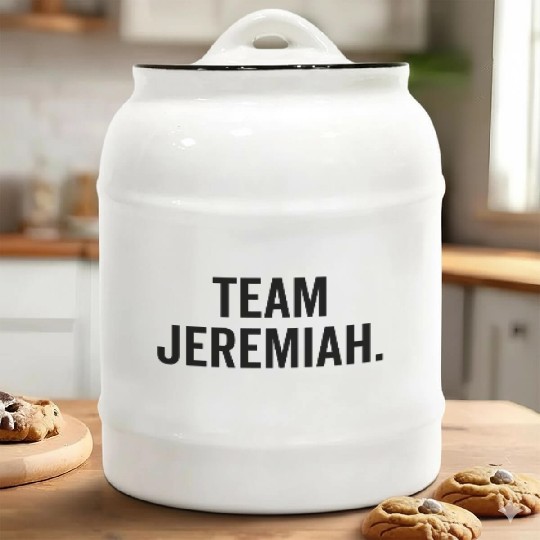 Team Jeremiah Ceramic Cookie Jars