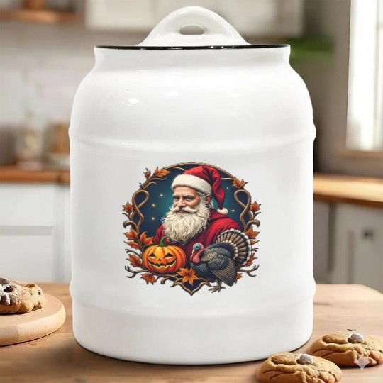 Three Spirits – One Ceramic Cookie Jars: Halloween, Harvest & No