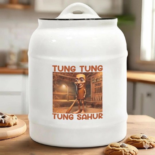 ung Tung Tung Sahur – Viral Sahur Meme Ceramic Cookie Jars