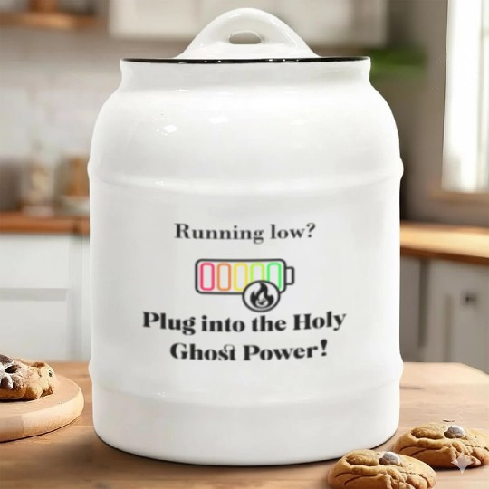 Plug Into The Holy Ghost Power! Ceramic Cookie Jars