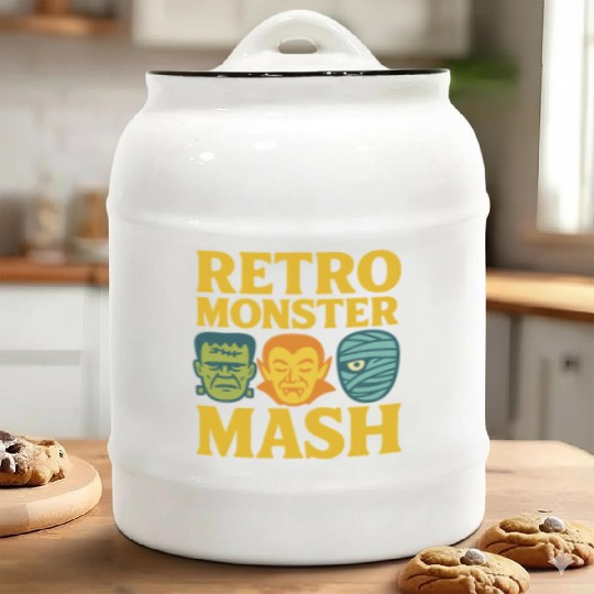 Retro Monster Mash Ceramic Cookie Jars Design