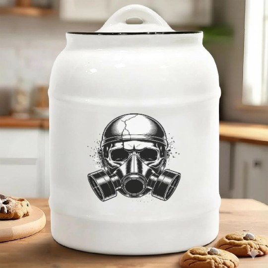 Toxic Skull – Apocalypse Style Ceramic Cookie Jars