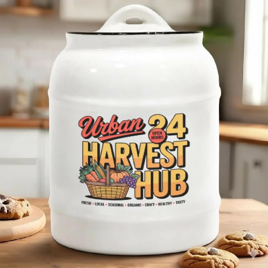 Urban Harvest Hub Vintage Design Ceramic Cookie Jars