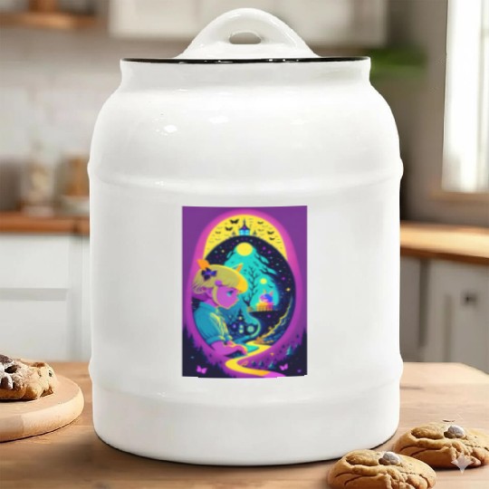 Down the Psychedelic Path Ceramic Cookie Jars