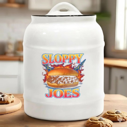 Sloppy Joes Favorite Food Funny Weird 90s Ceramic Cookie Jars