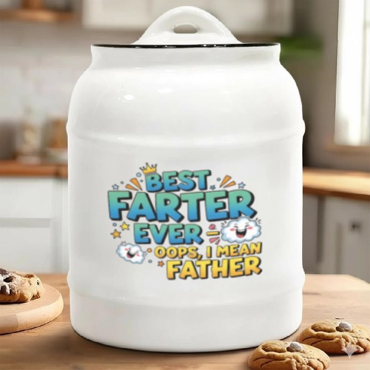 Best Farter Ever – Funny Father’s Day Ceramic Cookie Jars