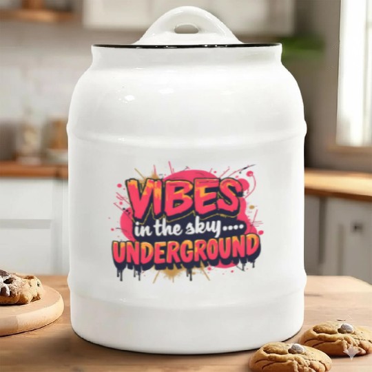 Vivid Underground Vibe Ceramic Cookie Jars