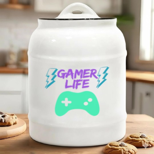 Gamer life Ceramic Cookie Jars