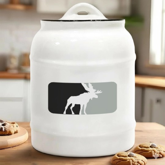 US-ES - Alce - Moose Ceramic Cookie Jars