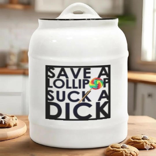 Save A Lollipop Ceramic Cookie Jars