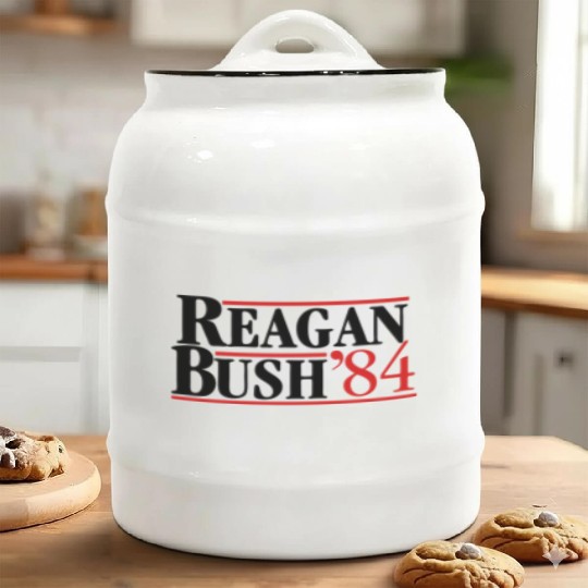 Reagan Bush '84 Ceramic Cookie Jars