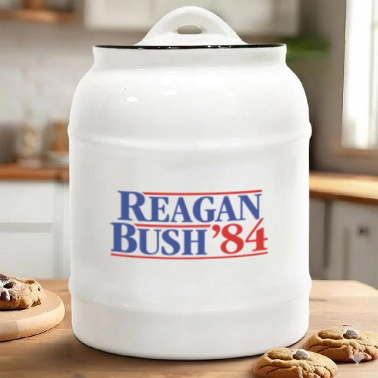 Reagan - Bush ’84 campaign Ceramic Cookie Jars
