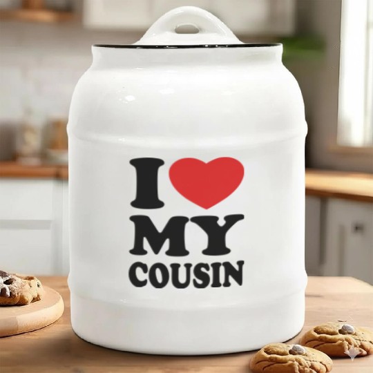I love my cousin Ceramic Cookie Jars