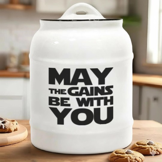 Star Gym Ceramic Cookie Jars