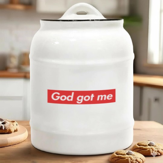 God got me Ceramic Cookie Jars