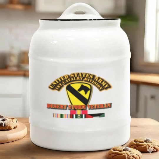 Army - 1st Cavalry Division - Desert Storm Veteran Ceramic Cookie Jars