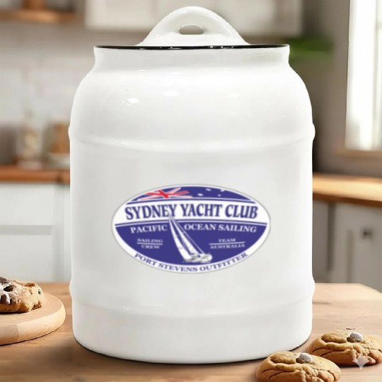 Pacific ocean sailing - Sydney Yacht Club Ceramic Cookie Jars