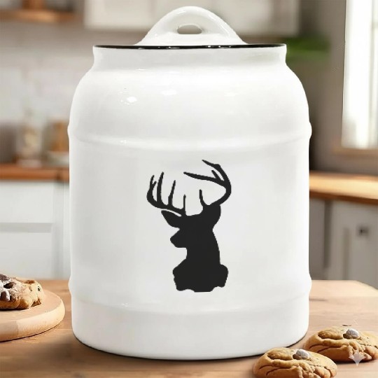 Deer, Moose, Antlers, Hipsters Ceramic Cookie Jars