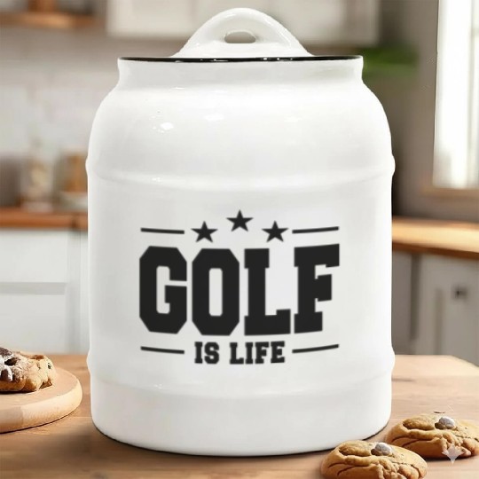 golf is life 1 Ceramic Cookie Jars