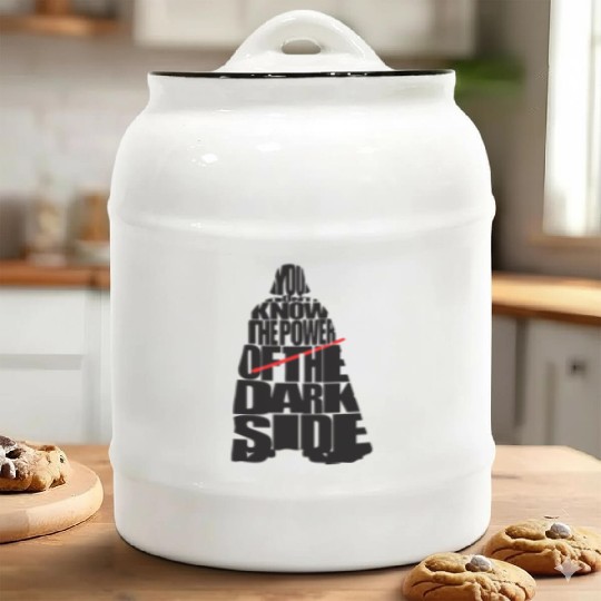 Cool Star Wars Darth Vader typography Ceramic Cookie Jars