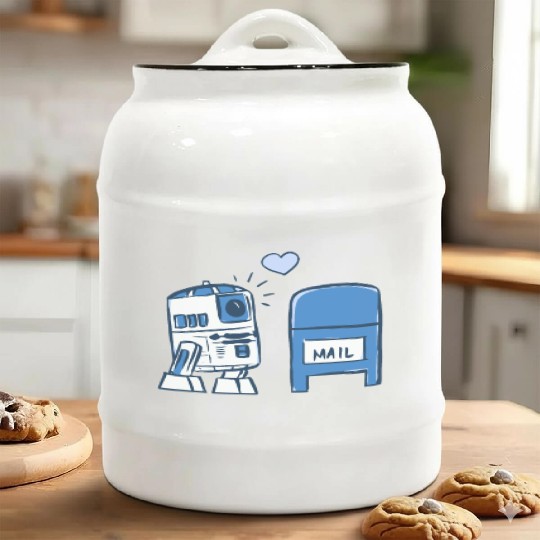 Funny Star Wars r2d2 comic Ceramic Cookie Jars