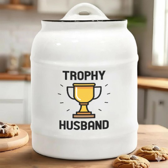 Trophy Husband Ceramic Cookie Jars