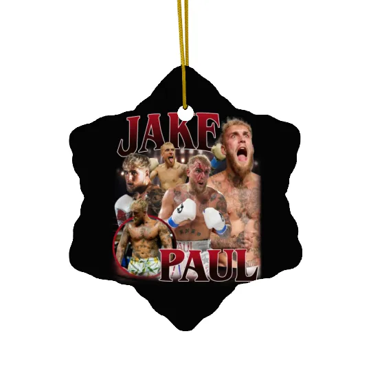 Jake Paul Ceramic Ornaments Vintage 90s Design Retro Bootleg Gift Fans Ceramic Ornaments Movie Series Characters Ceramic Ornaments Homage Classic Graphic Ceramic Ornaments