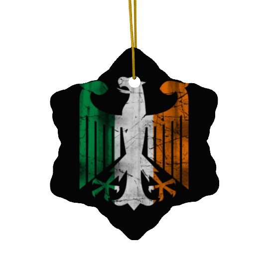Irish German Eagle Ceramic Ornaments