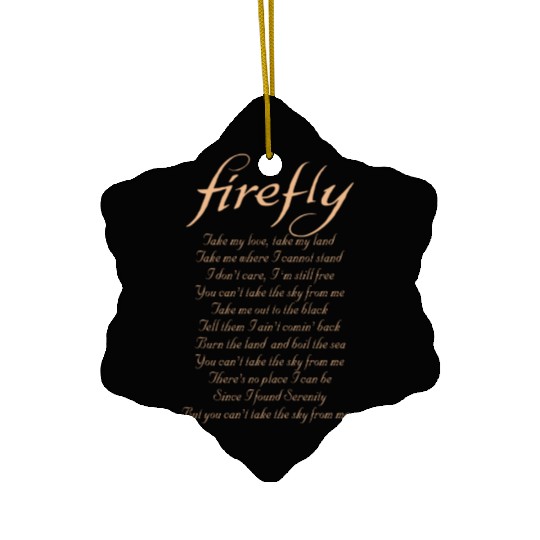 Firefly TV Ceramic Ornaments