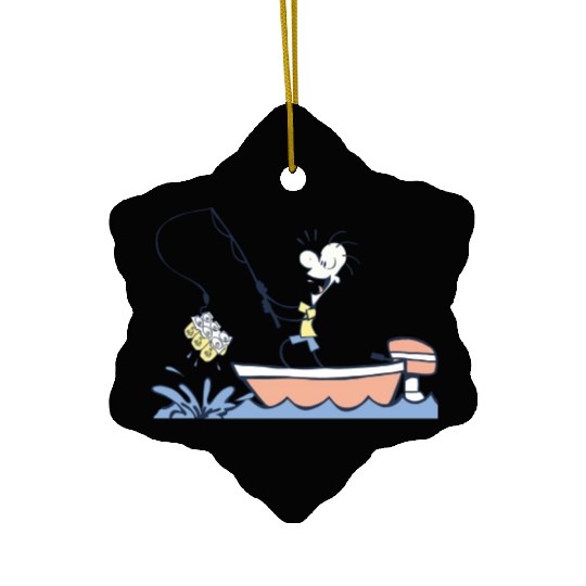 Men's Fishing Beer Ceramic Ornaments