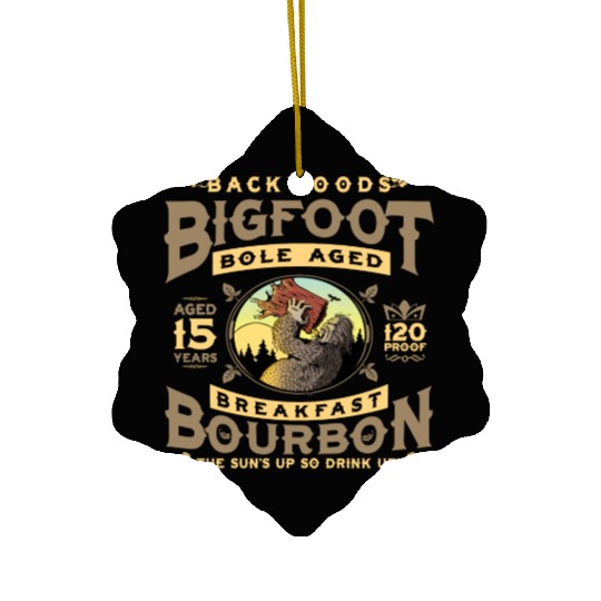 Backwoods Bigfoot Bole-Aged Breakfast Bourbon Ceramic Ornaments