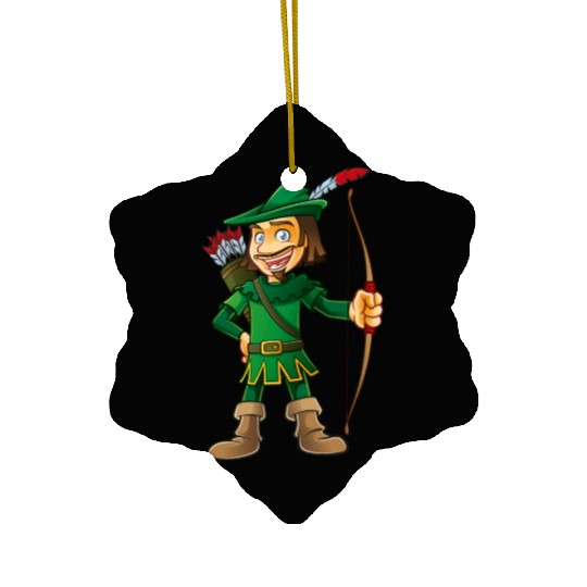 Robin Hood-arrows-bow-tale Ceramic Ornaments