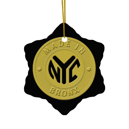 Made In The Bronx Token Ceramic Ornaments