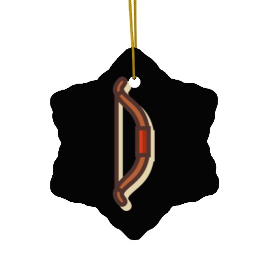 bow icon Ceramic Ornaments