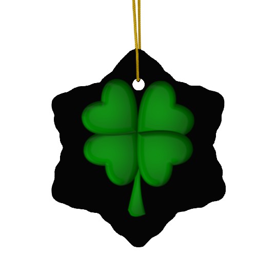 Ireland Shamrock Ceramic Ornaments