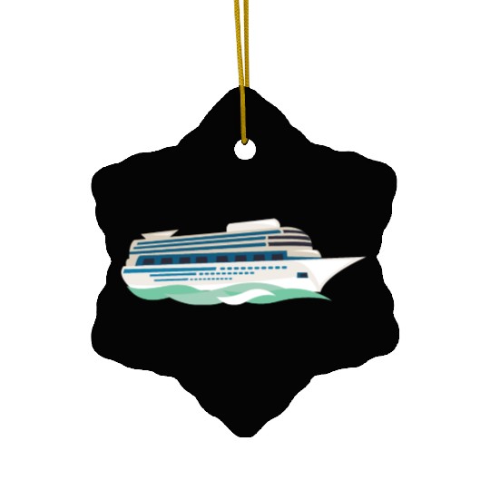 cruise ship Ceramic Ornaments