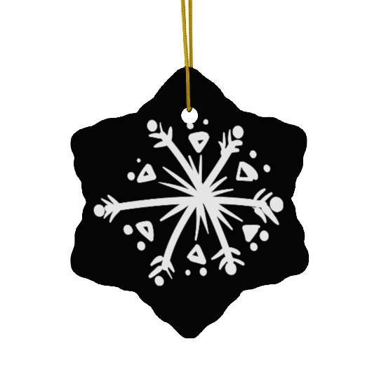 snowflake Ceramic Ornaments